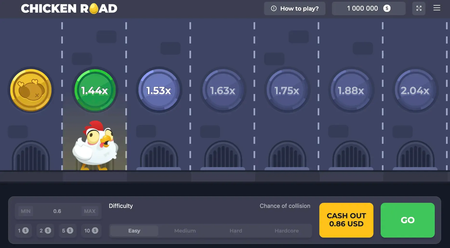 Chicken Road Gameplay Interface